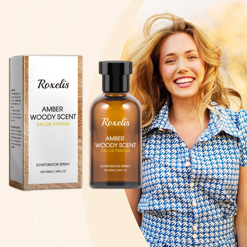 Roxelis Amber Wood Light Essential Oil Fresh And Elegant Wood Scent Exudes Charm Fragrance Long-Lasting Portable Perfume