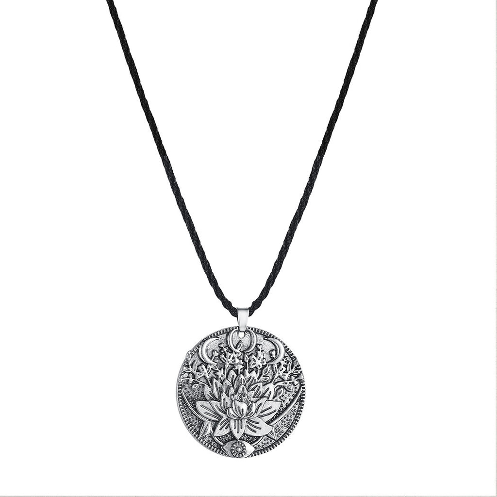 Lotus Pendant Necklace For Men