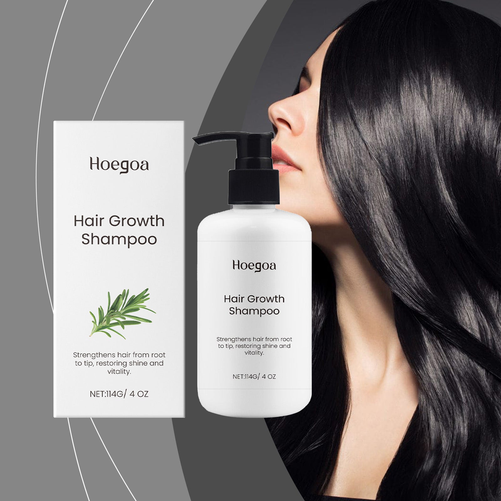 Hoegoa Shampoo Gentle Shampoo Oil Control Anti-Dandruff Fluffy Soft Cleansing Scalp Shampoo