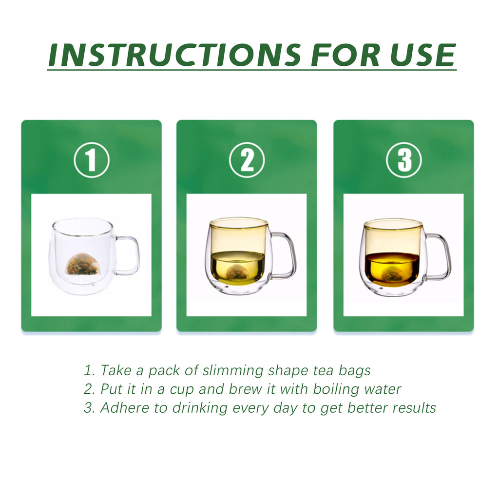 Googeer Slimming Shape Tea, Belly In Tight Belly Thigh Proud Flesh Shape Show The Curve Shape Slimming Tea