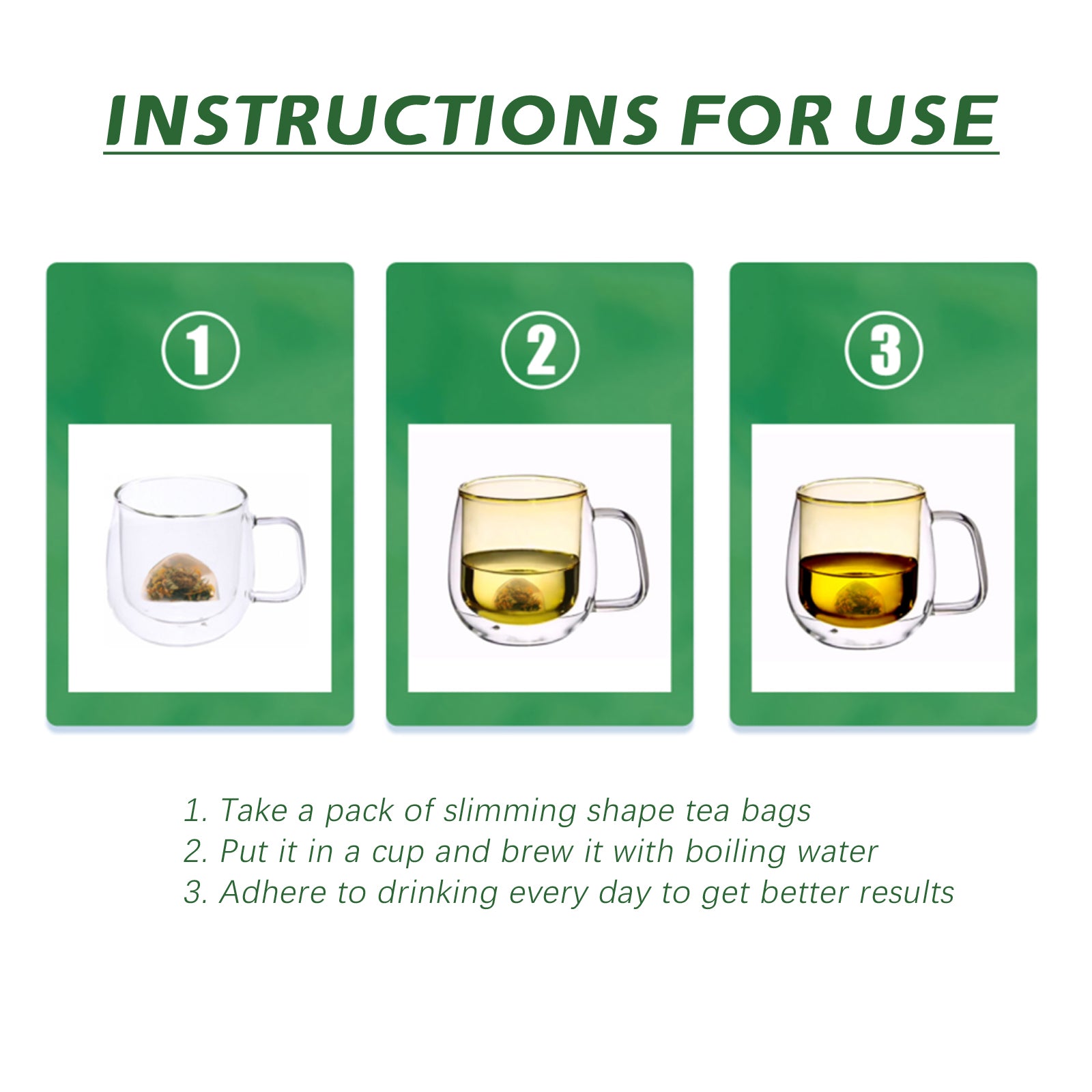 Googeer Slimming Shape Tea, Belly In Tight Belly Thigh Proud Flesh Shape Show The Curve Shape Slimming Tea