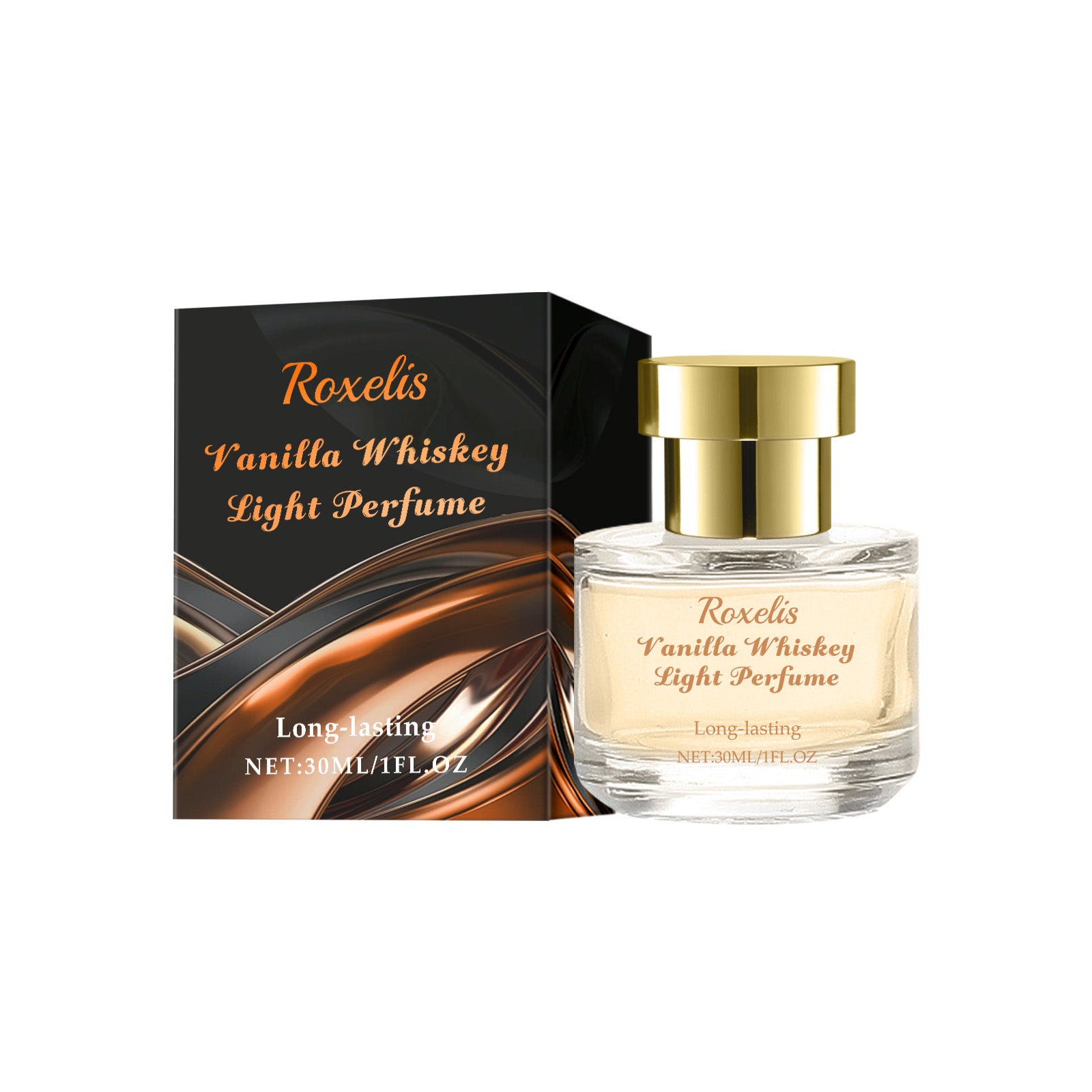 Roxelis Vanilla Whiskey Eau De Toilette Natural Fragrance Fruit Tone Light Elegant Stay Fragrance Couples Date Portable Eau De Toilette Spray