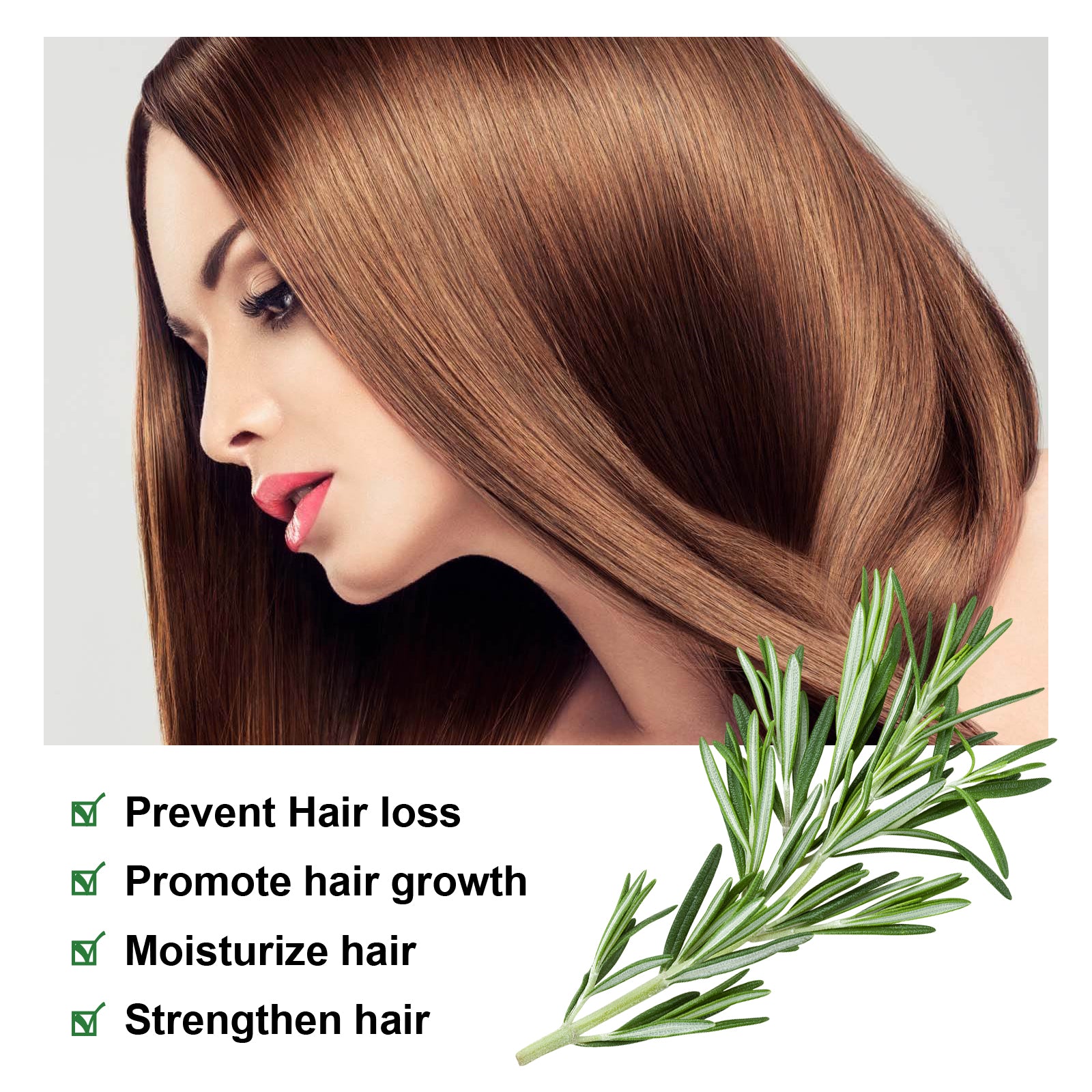 Hoegoa Rosemary Hair Care Essential Oil Softens Hair Repair Dry Hair Frizz And Moisturizes Hair End Care Essential Oil