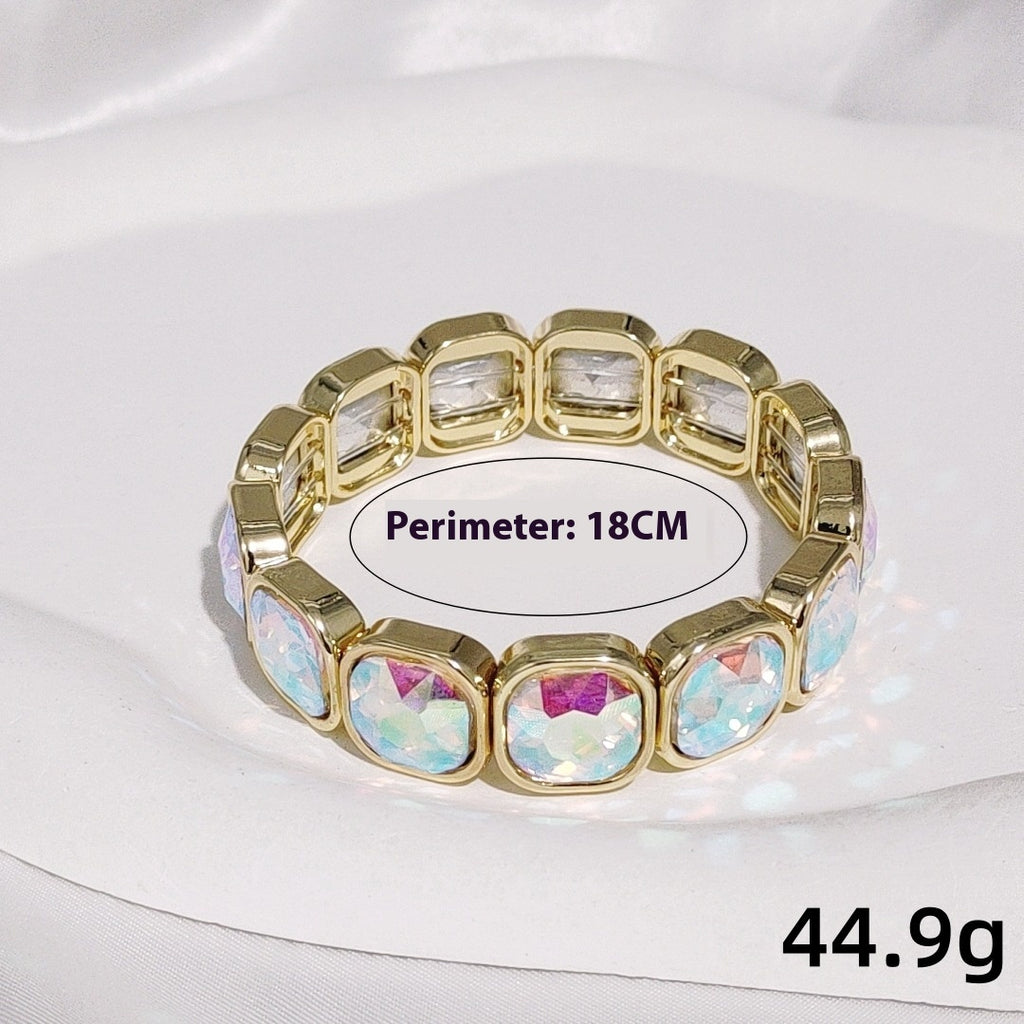 Special-interest Design Diamond Female Bohemian Gem Brace Lace Bracelet