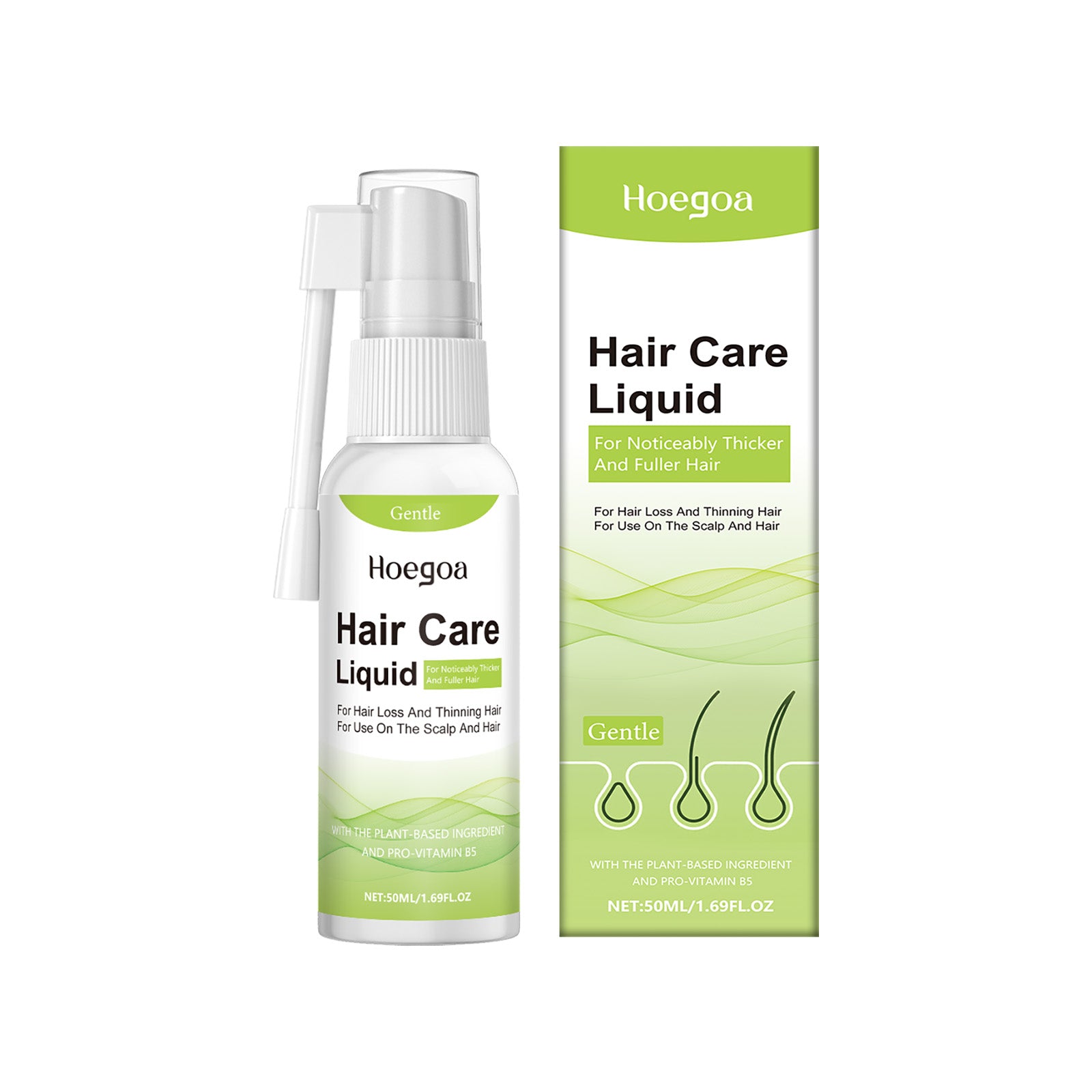 Hoegoa Hair Treatment Spray, Gentle, Soft, Plump And Moisturizing Hair Care Massage Treatment Spray