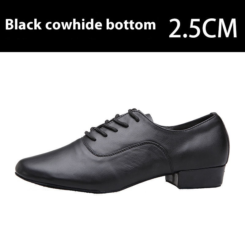 Men's Cowhide Modern Dancing Shoes Soft Bottom