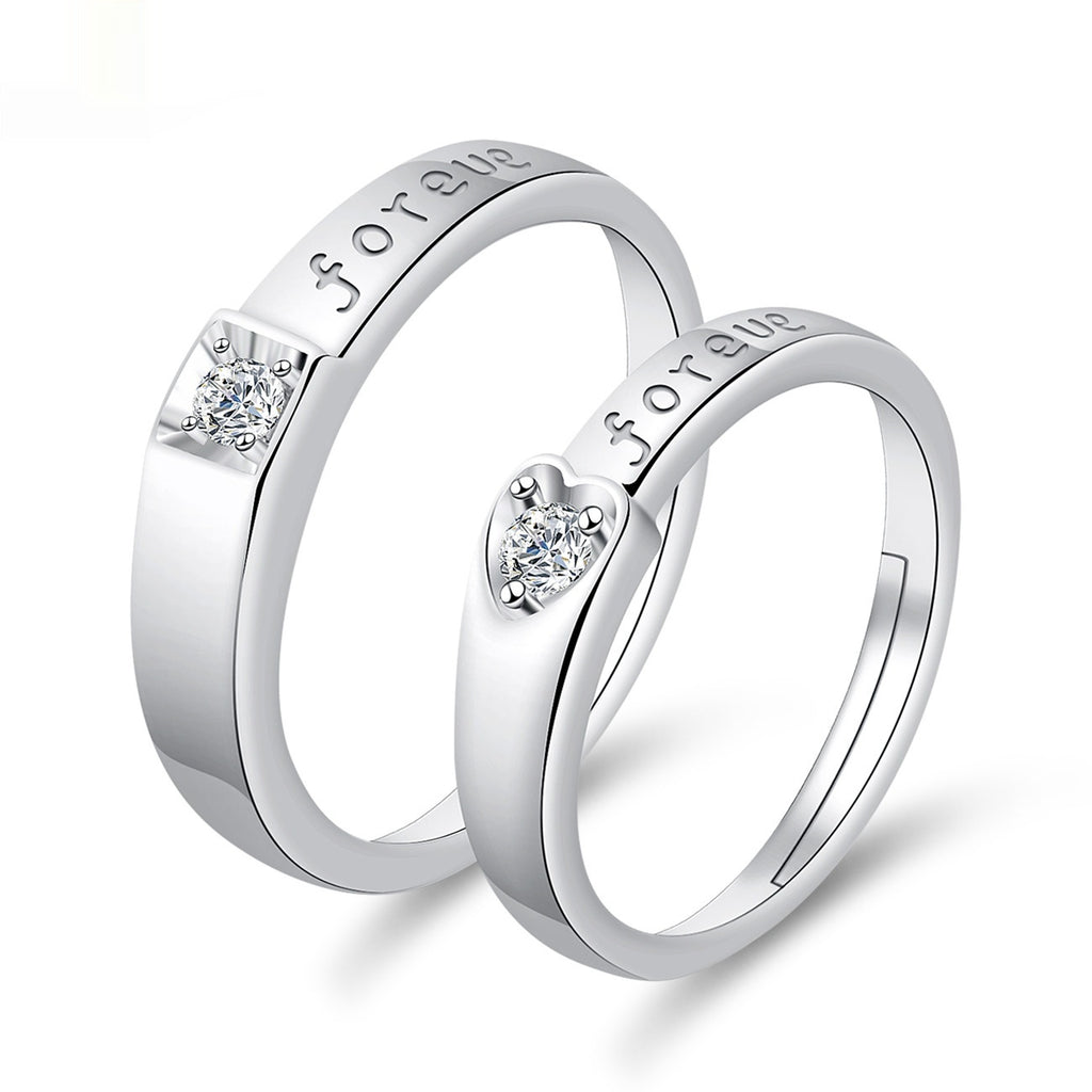 Moissanite Engagement Couple Couple Rings