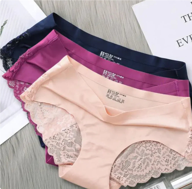 Lace Briefs Summer Air-Permeable Hip-Lifting Briefs Women