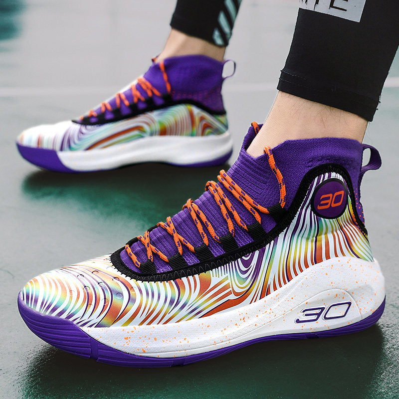 Platinum Sneakers Boys Basketball Shoes Combat Boots