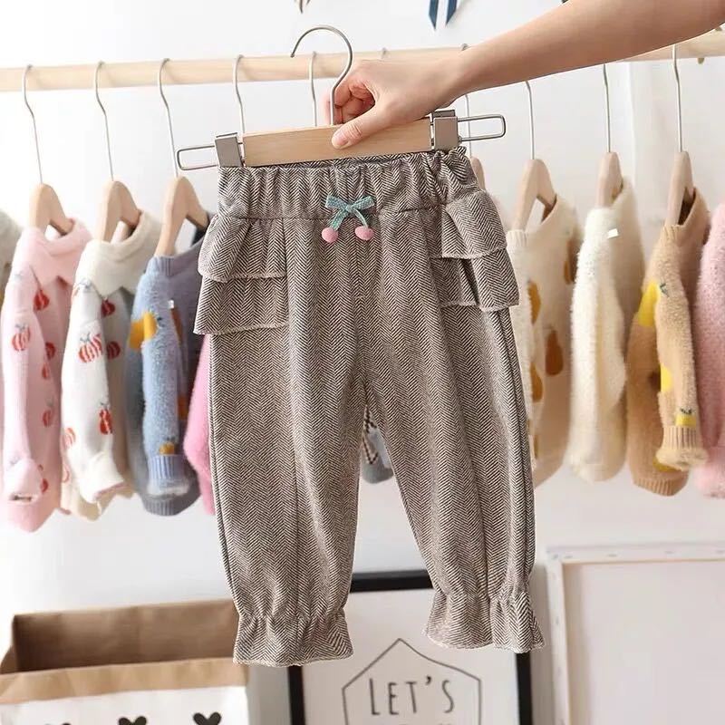 Girls' Children's Casual Pants Spring And Autumn Lantern Pants