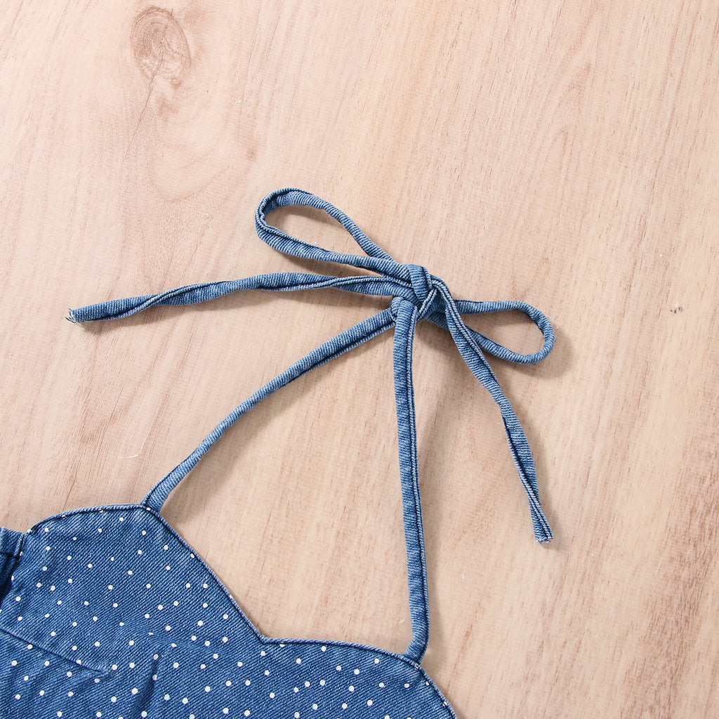 Girls' Tops Denim Shorts Suit