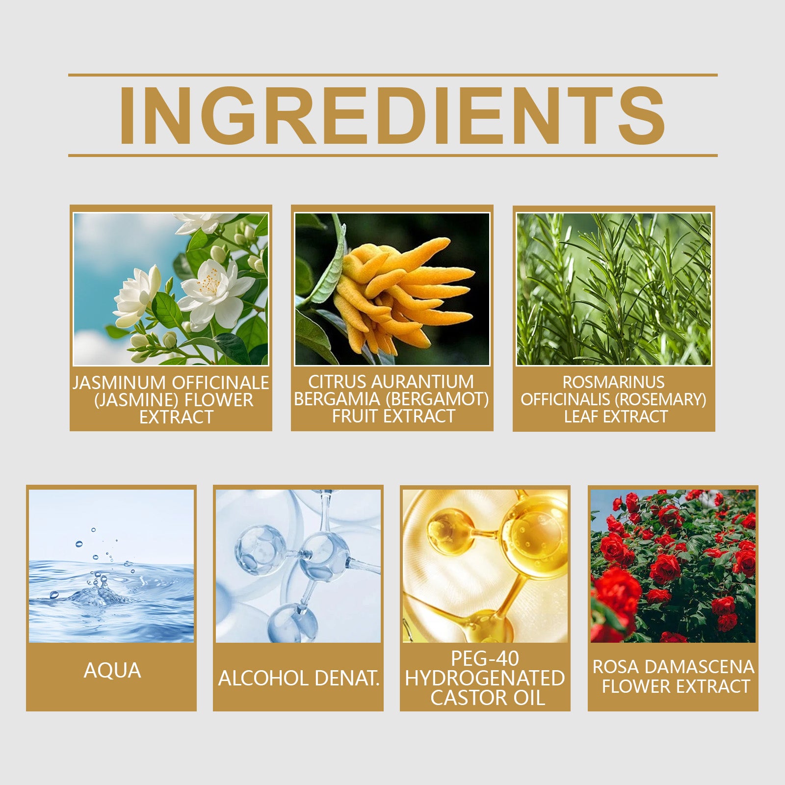 Roxelis Jasmine Women's Perfume Delicate Light Floral Tone Exudes Charm Natural Fresh Fragrance Lasting Fragrance Perfume