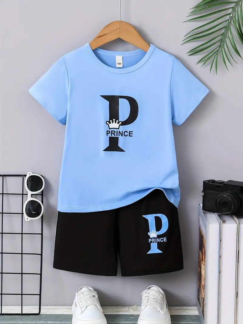 Boy Comfortable Short Sleeve T-shirt Shorts Set