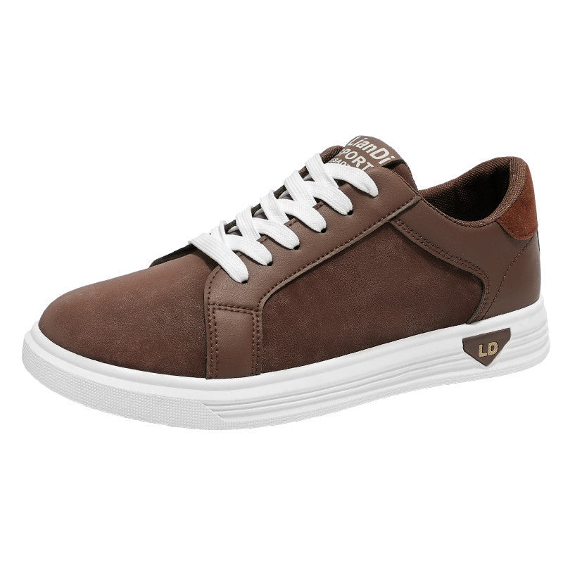 Men's Shoes Low-top Casual Leather Sneakers