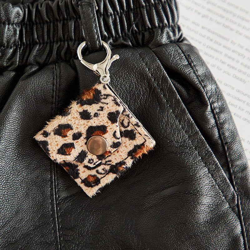 Girls All-match Outer Wear Leather Shorts