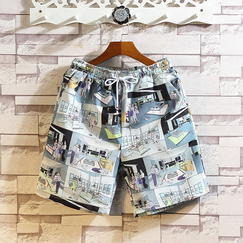 Summer New Casual Pants Men's Sports Shorts