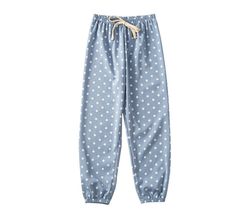 Children'S Anti Mosquito Summer Light Wave Point Girls' Baby Lantern Pants Girls' Leisure Pants