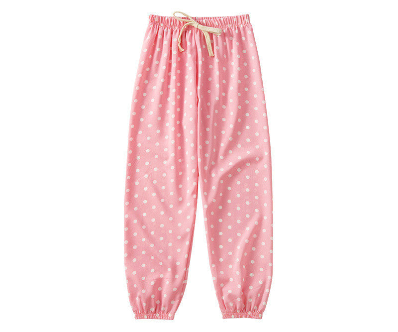 Children'S Anti Mosquito Summer Light Wave Point Girls' Baby Lantern Pants Girls' Leisure Pants