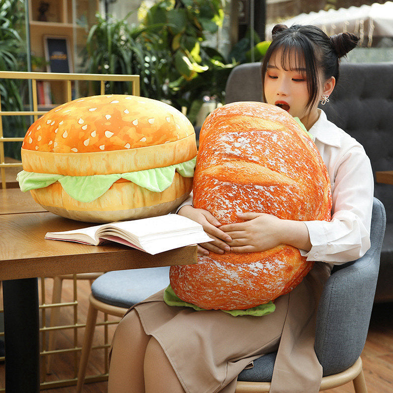 Creative Hamburger Buns Turned Into Cushions
