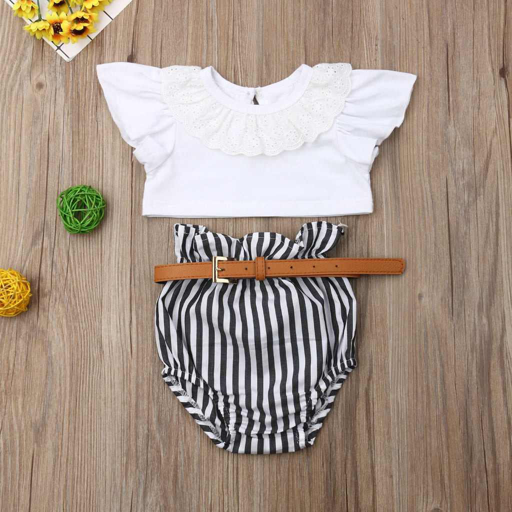 Girls T-shirt shorts suit
