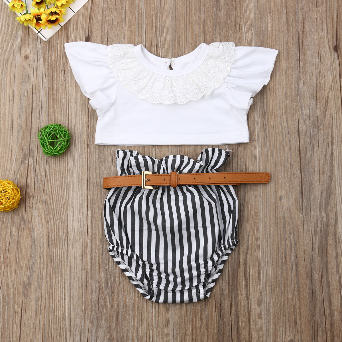 Girls T-shirt shorts suit