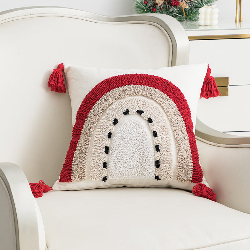 Christmas Day Ins style decorative embroidered pillows Christmas party cushions Living room sofas Bedhead pillowcases