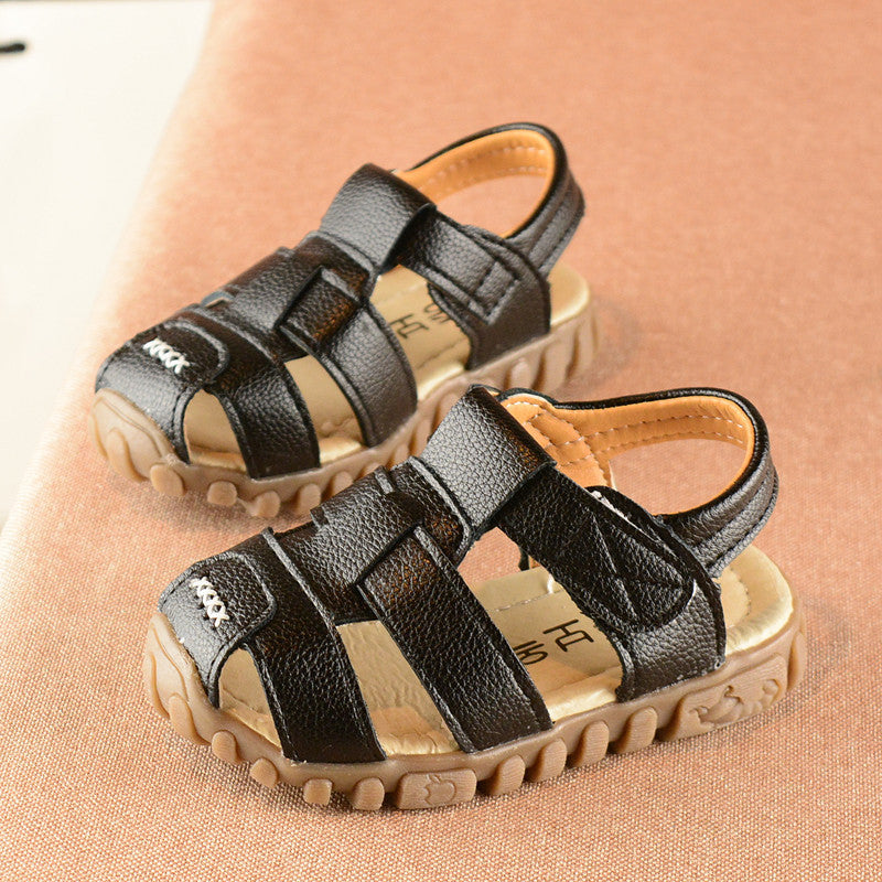 Summer Children's Shoes Closed Toe Sandals Tendon Bottom Boys Sandals