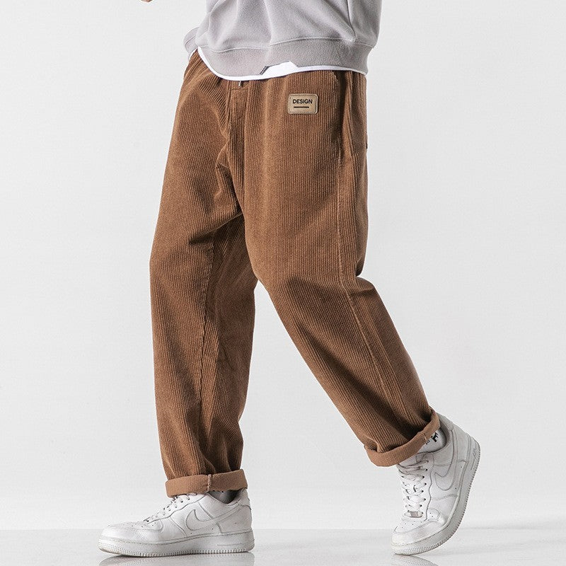 Loose Straight Sports Pants Autumn And Winter Men