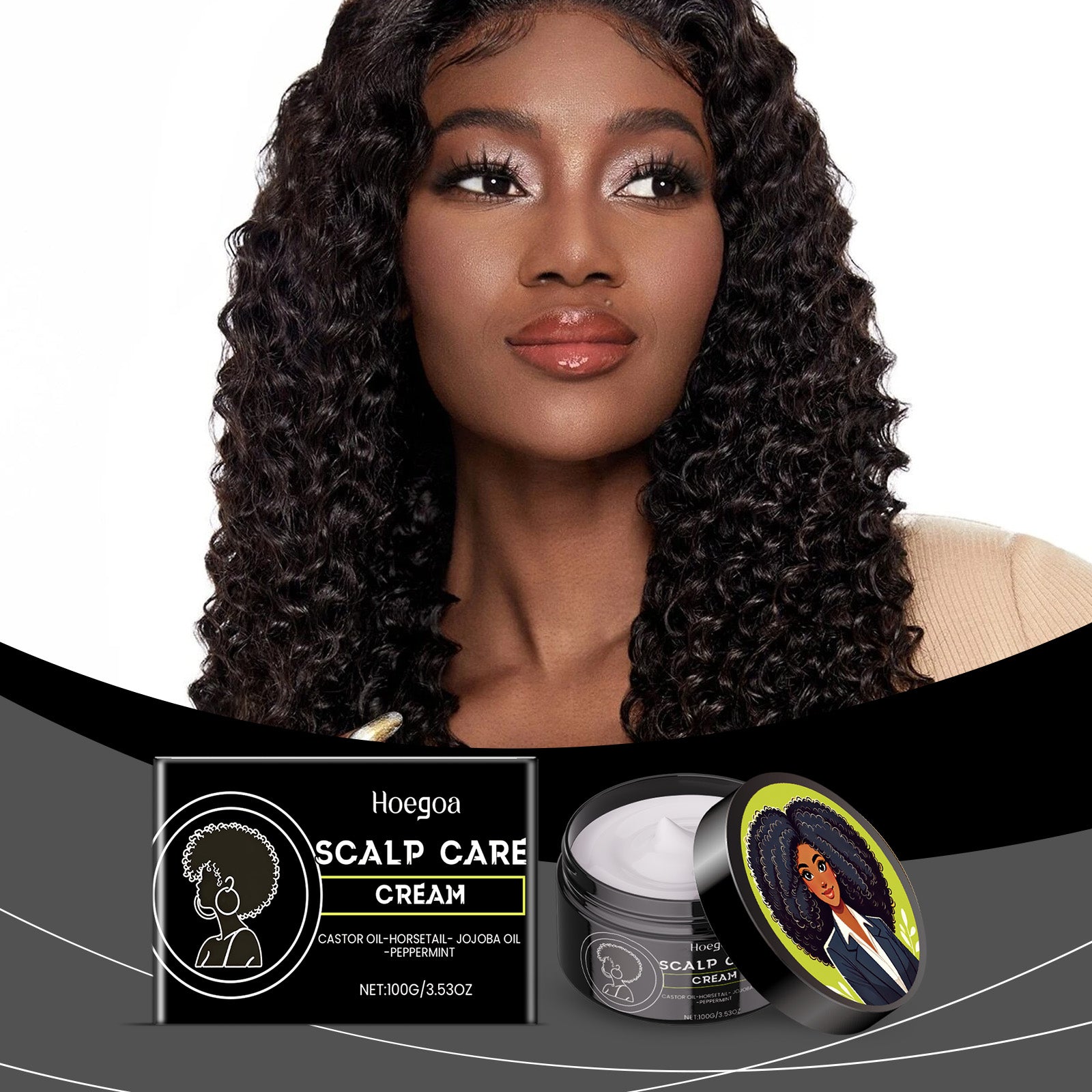 Hoegoa Scalp Care Cream Daily Gentle Care To Improve Dry Hair And Nourish Hair Smooth Luster