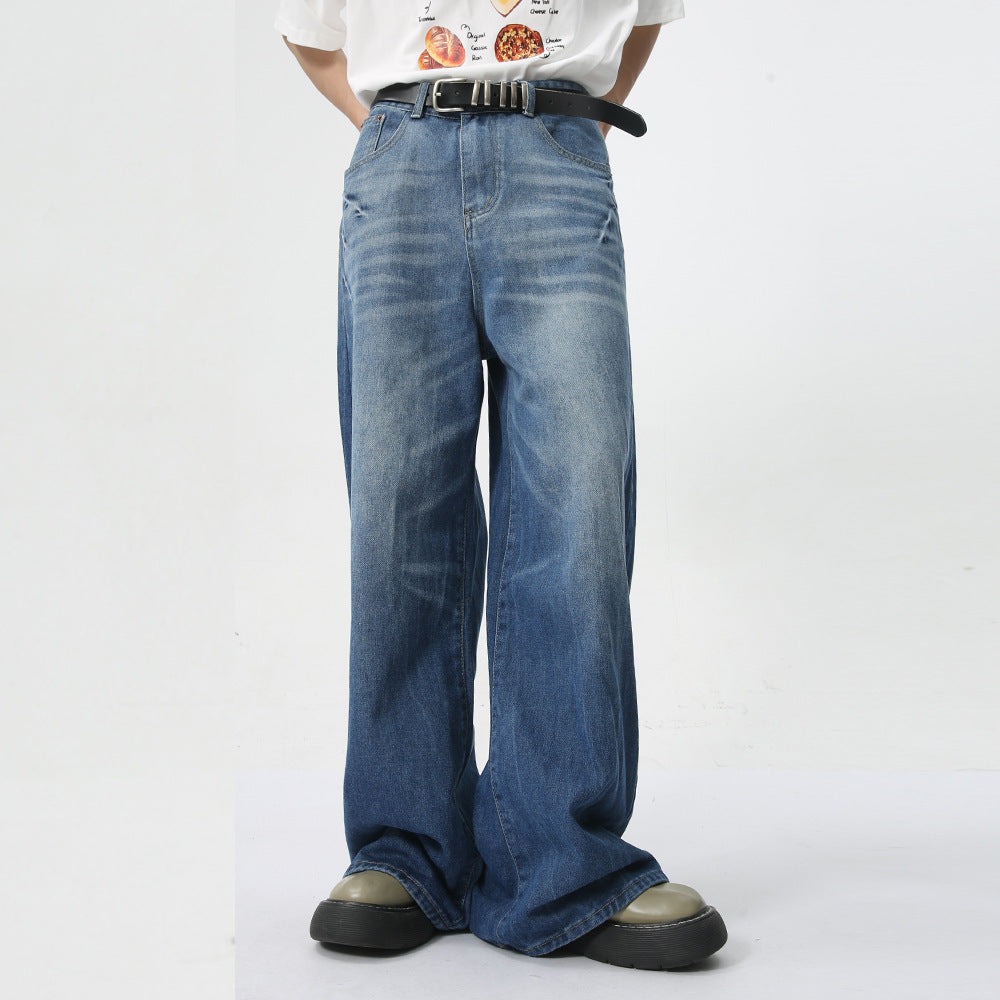 Men's Summer New Loose Straight Jeans