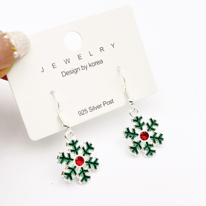 New Red Bow Handmade Beaded Ear Stud Necklace Bracelet