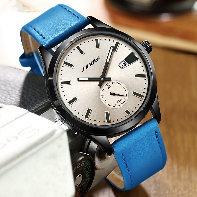 Casual Leather Belt Business Men's Quartz Watch