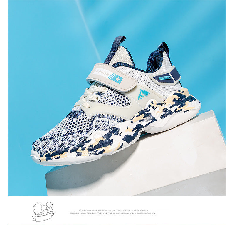 Hollow flying knit sneakers