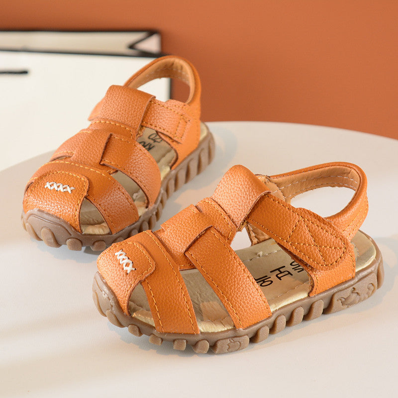 Summer Children's Shoes Closed Toe Sandals Tendon Bottom Boys Sandals