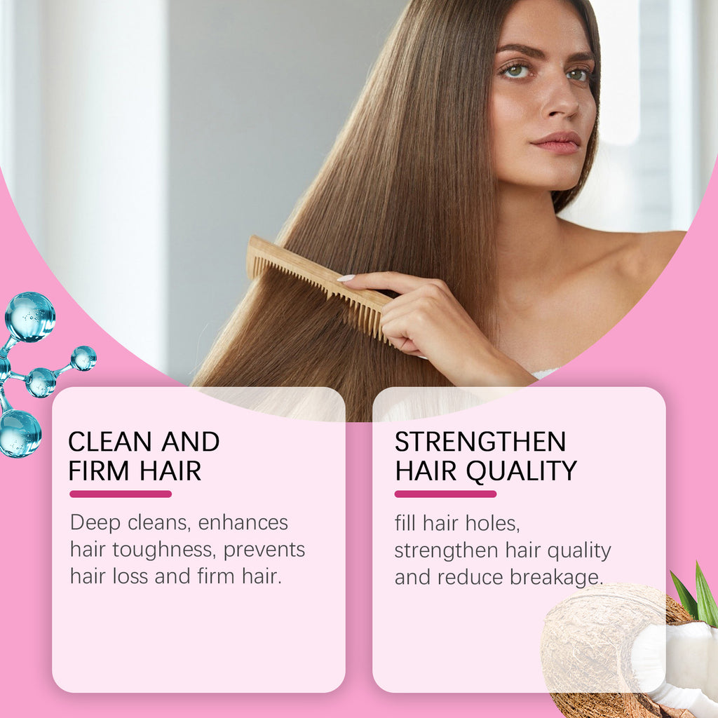 Viareline Glossy Nourishing Shampoo Hydrates Moisturizing Gently Cleans Anti-Dry Hair And Smooth Shampoo