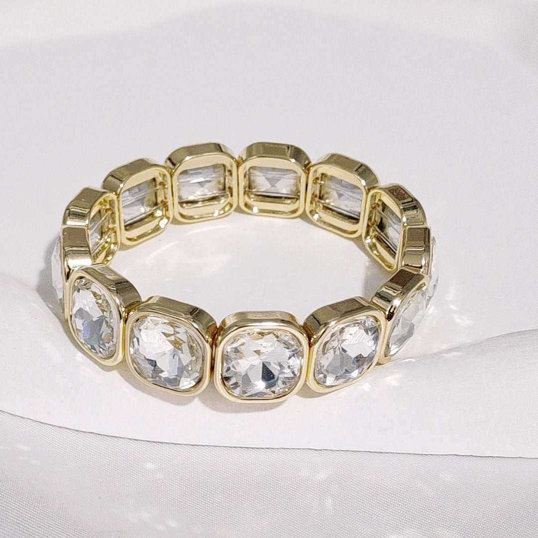 Special-interest Design Diamond Female Bohemian Gem Brace Lace Bracelet