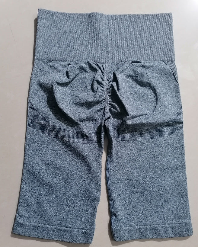 Women's Five-Quarter Pants High Waist Slim Quick-Dry Cycling Yoga Pants