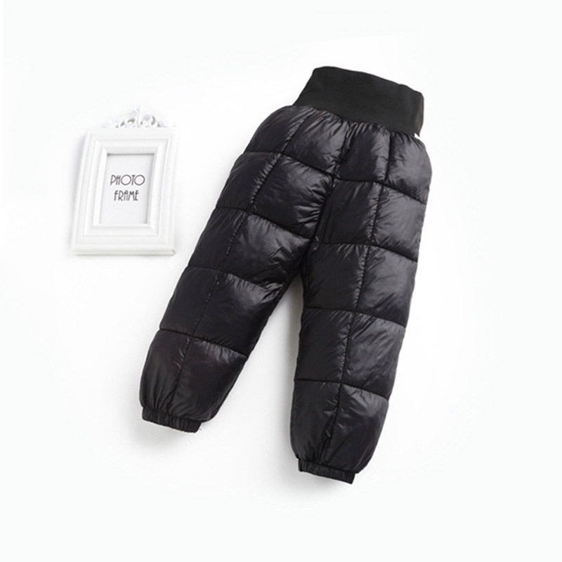 Boys and girls down cotton pants