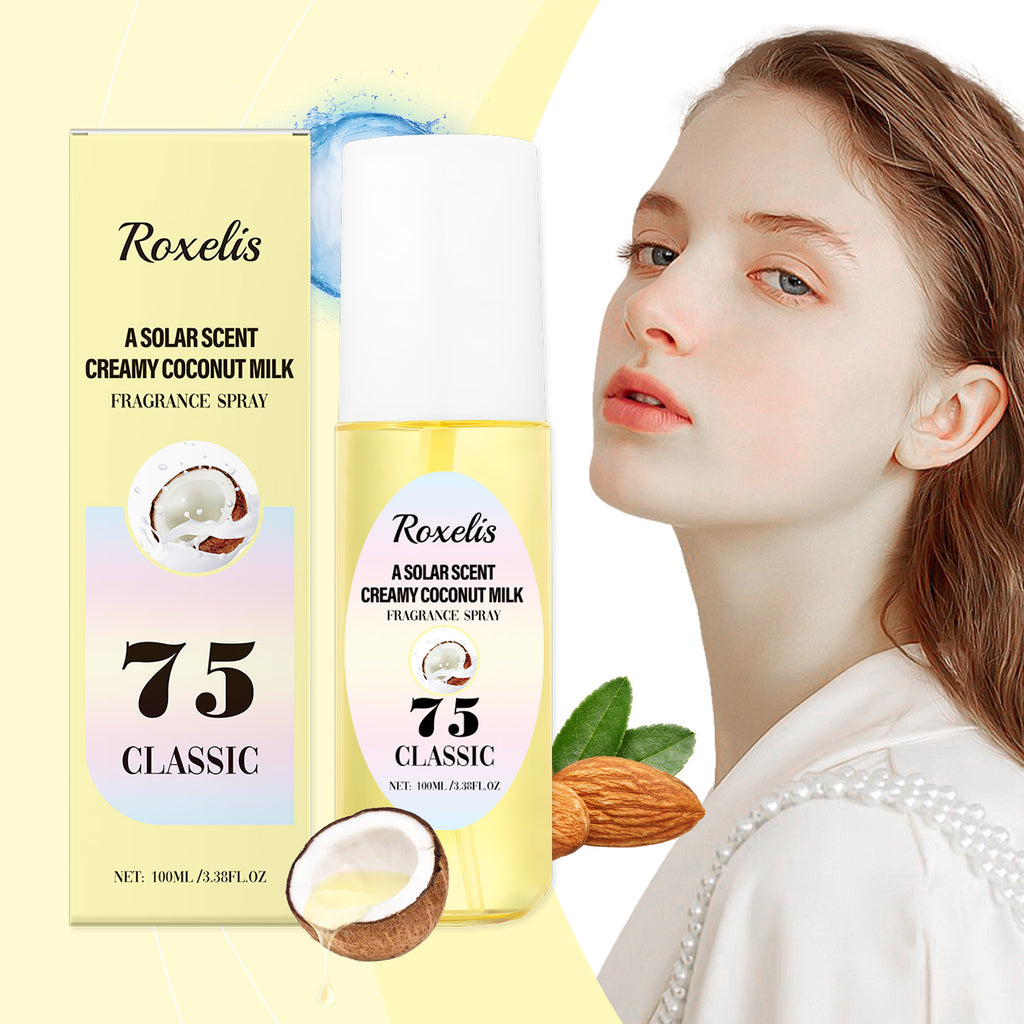 Roxelis Light Coconut Milk Body Fragrance Natural Fresh Lasting Fragrance Couples Dating Charm Atmosphere Dating Perfume