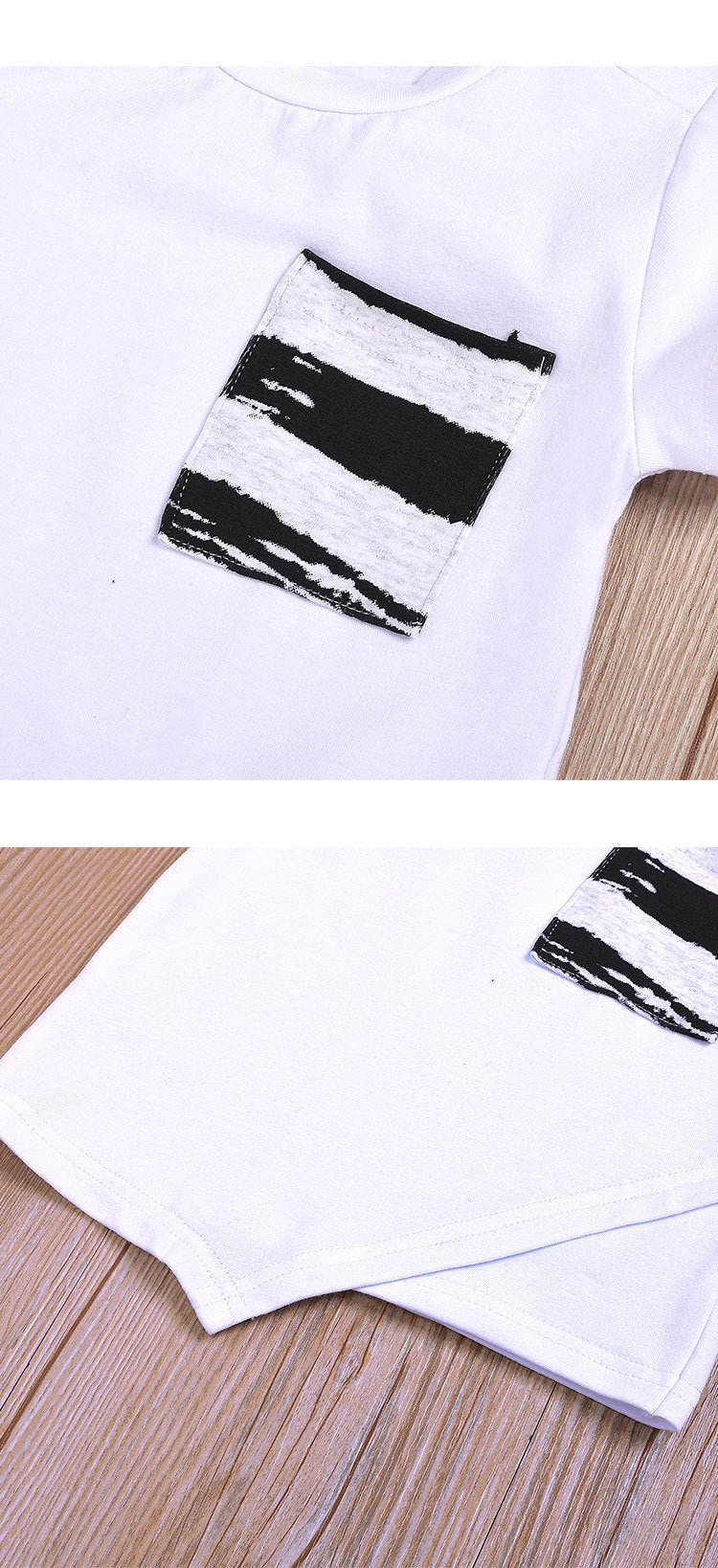 Summer Two-piece T-shirt Shorts Casual Boy Suit