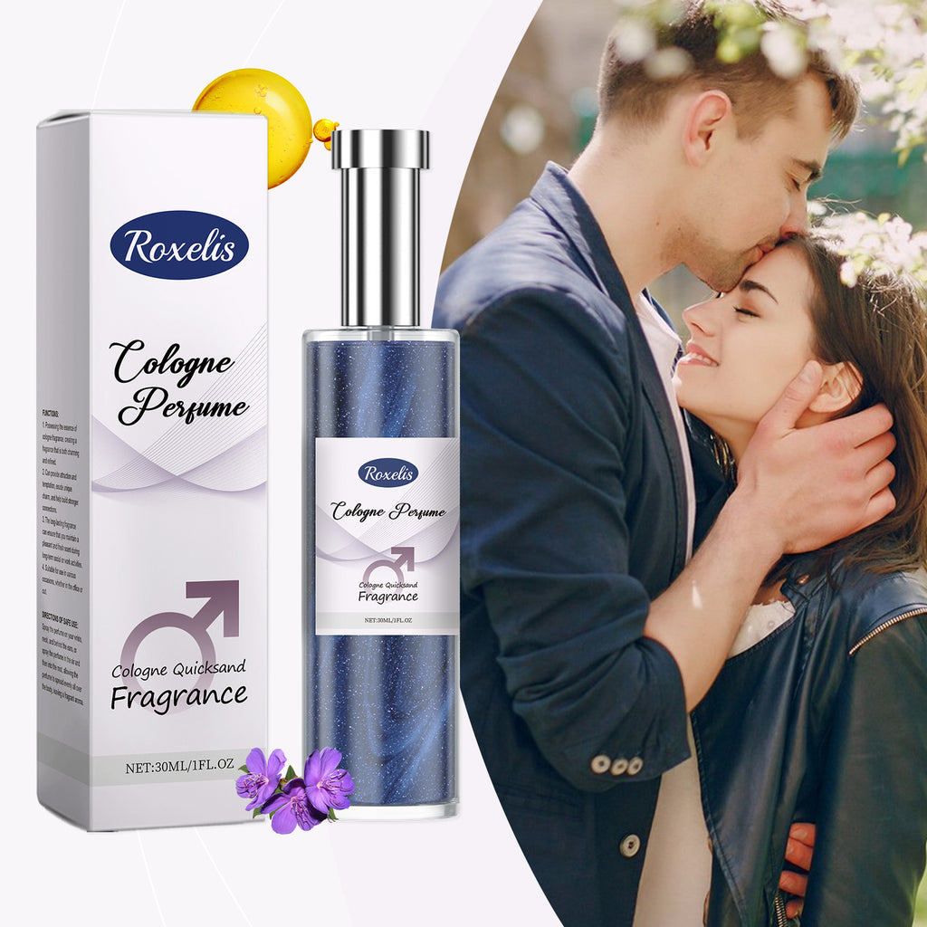 Roxelis Men's Charm Cologne Exudes Charm Natural Fresh Lasting Fragrance Portable Atmosphere Perfume