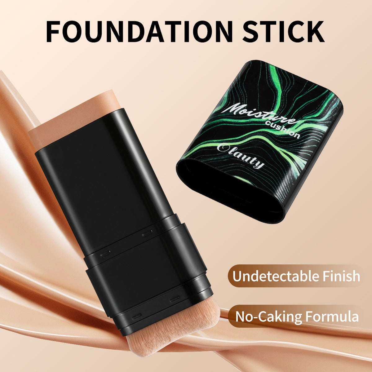 Concealer Waterproof Double-ended Makeup Brush 2-in-1 Stick Foundation