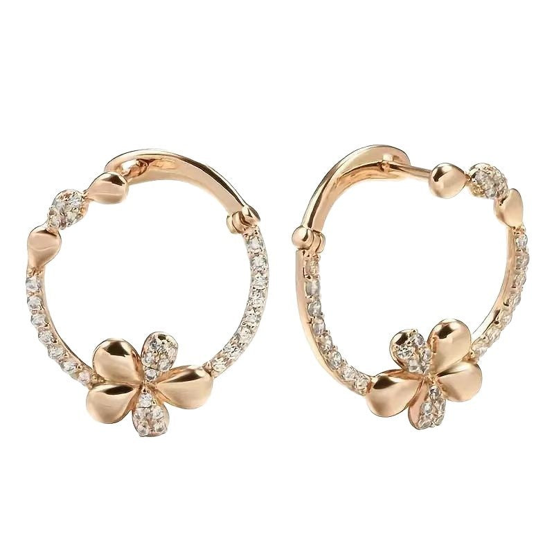 Personalized Round Ring Earrings For Women