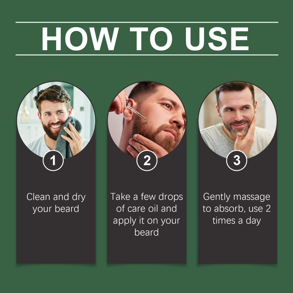 Men's Beard Care Oil Gentle, Clean, Nourishing, Moisturizing, Repairing And Smoothing Hair Care Solution