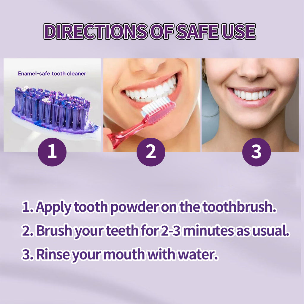 Oralhoe Repair Dental Tooth Powder, Whitening Tooth Powder Remove Yellow Mint Fresh Remove Residue To Clean Tooth Stains