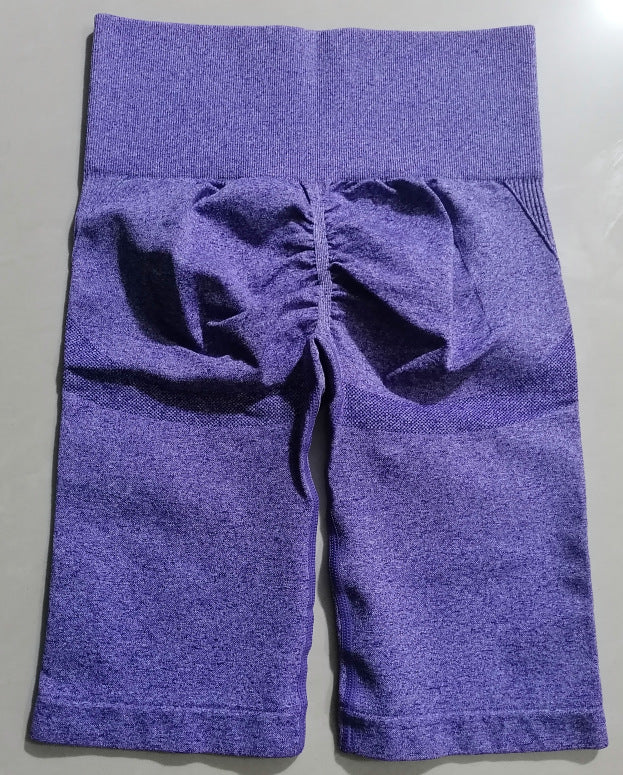 Women's Five-Quarter Pants High Waist Slim Quick-Dry Cycling Yoga Pants