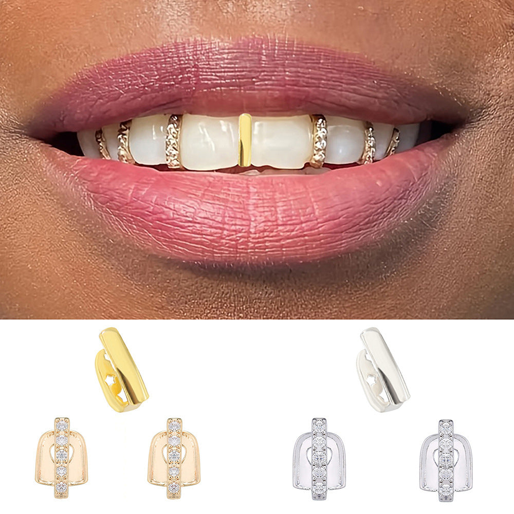 Three-piece Set Of Teeth Joint DIY Hip Hop