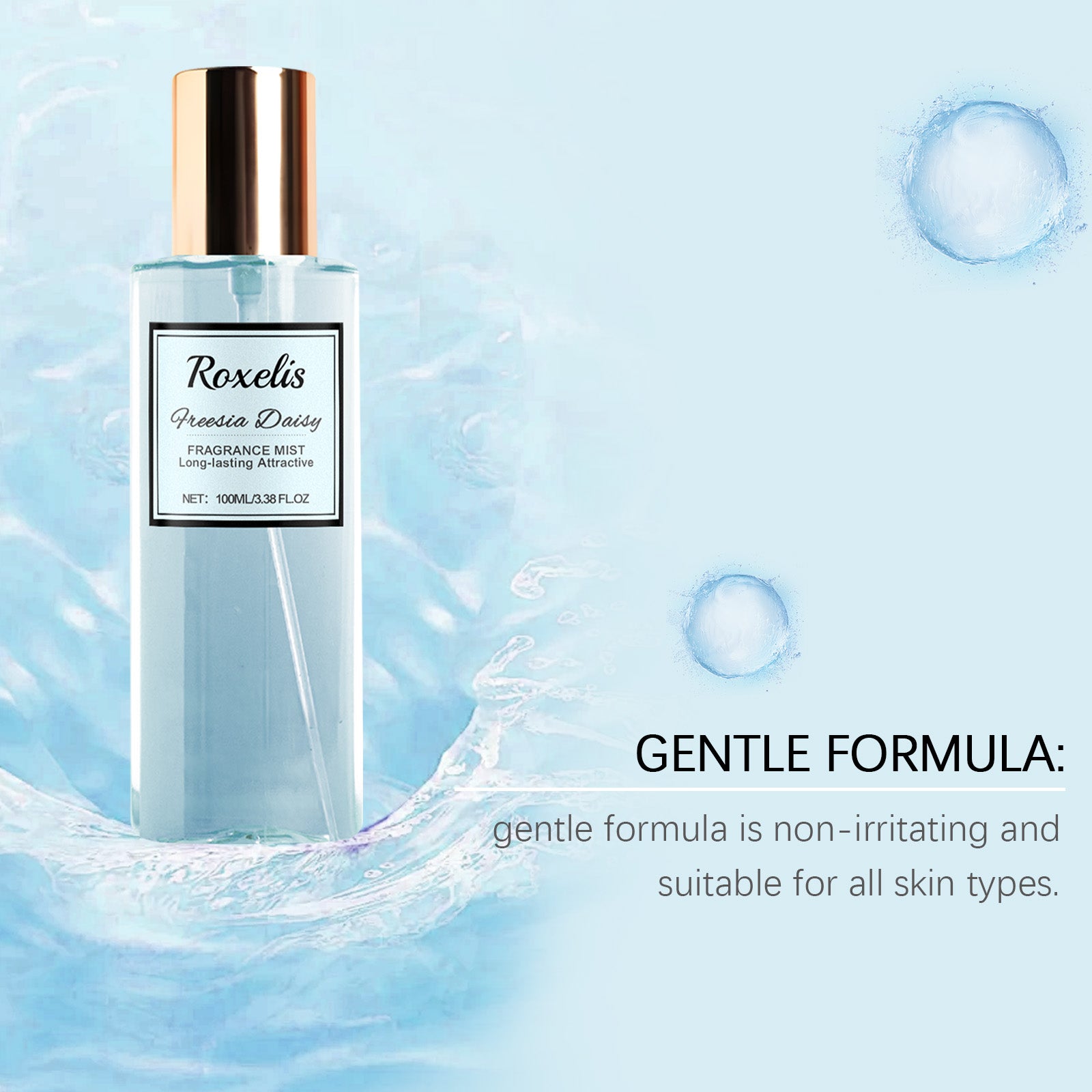 Roxelis Freesia Daisies Romantic Body Fragrance Light Fragrance Perfume Long Lasting Fresh Fragrance Fragrance Body Stay Fragrance Body Spray