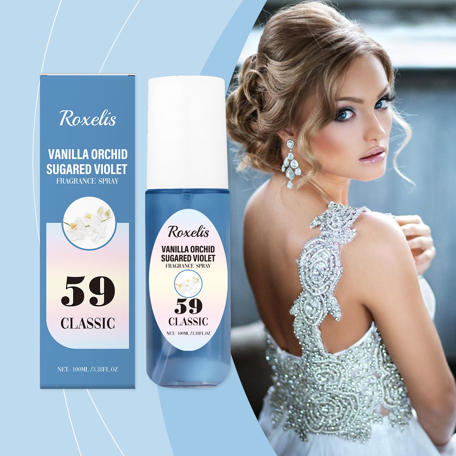 Roxelis Light Fragrant Orchid Body Fragrance Natural Fragrant Light Fragrant Orchid Body Fragrance Fragrance Fresh And Elegant Fragrance