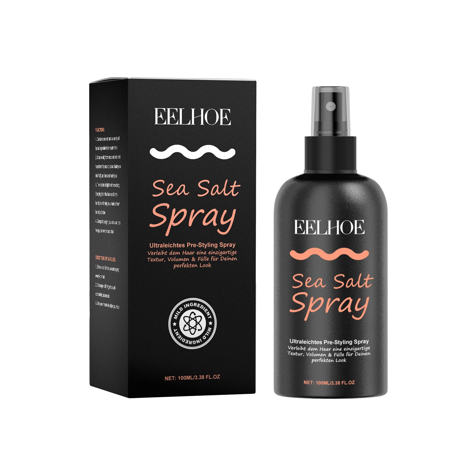 EELHOE Hair Sea Salt Styling Spray Lazy Refreshing Oil Control Volumizing Hair Leave-In Styling Dry Spray